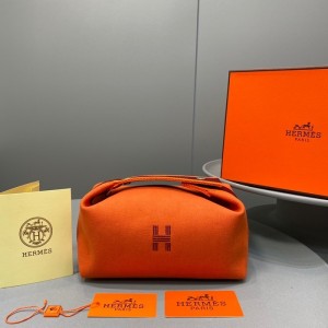 에르메스 2020 여성용 캔버스 파우치백HERB0812,25cm,오렌지